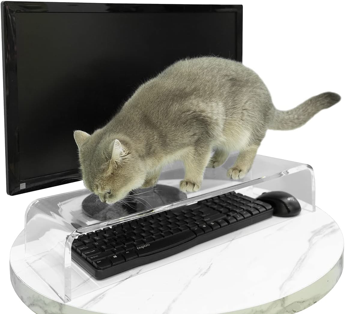 Keyboard Cover Anti-Cat, Clear Plexiglass Keyboard Protector